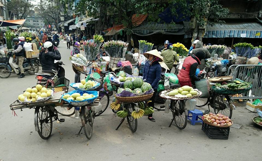 Fleurs de Hanoi en route pour l'Asie