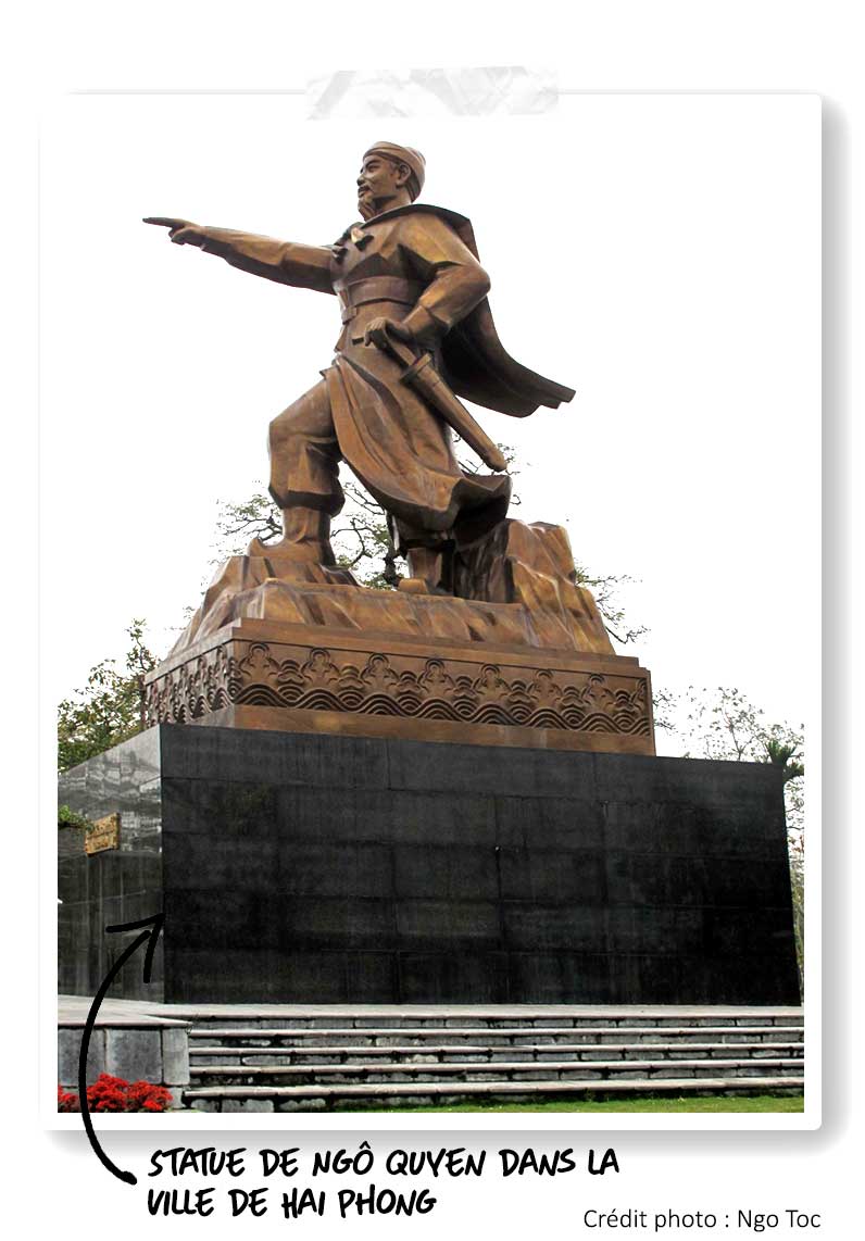 Statue de Ngô Quyen, héros de la bataille de Bach Dang