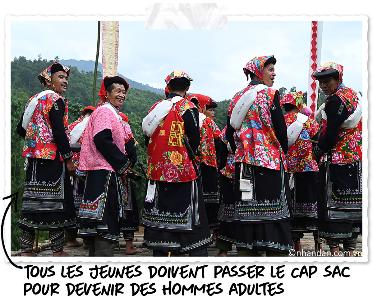 La cérémonie du Cap Sac chez l'ethnie Dao au Vietnam