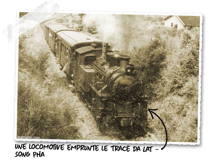 La locomotive en direction de Da Lat