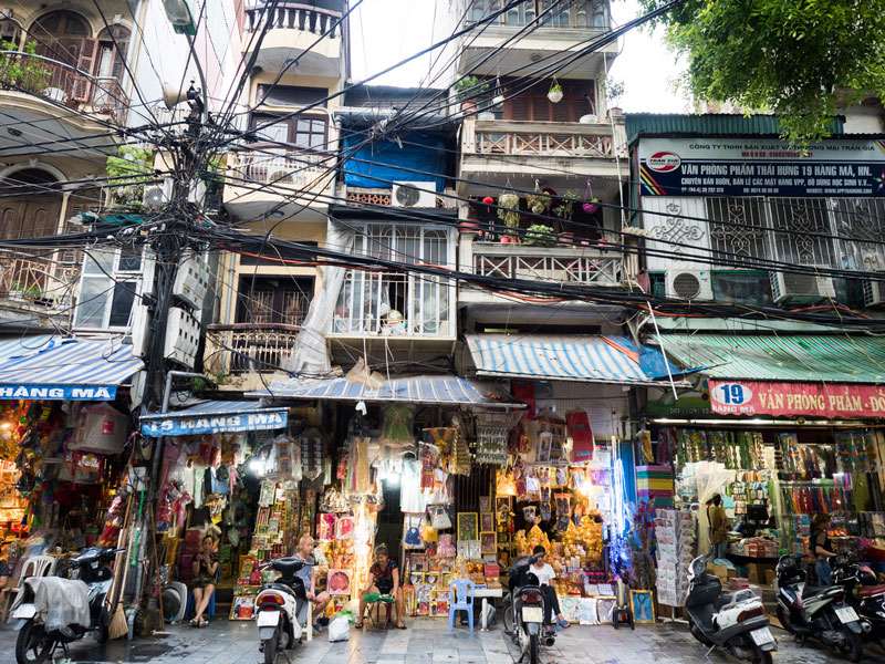 Les rues de Hanoi au Vietnam par le blog 1idée