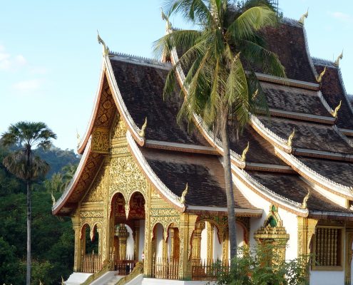 Le temple de Vat Mai, l'une des activité phare de Luang Prabang