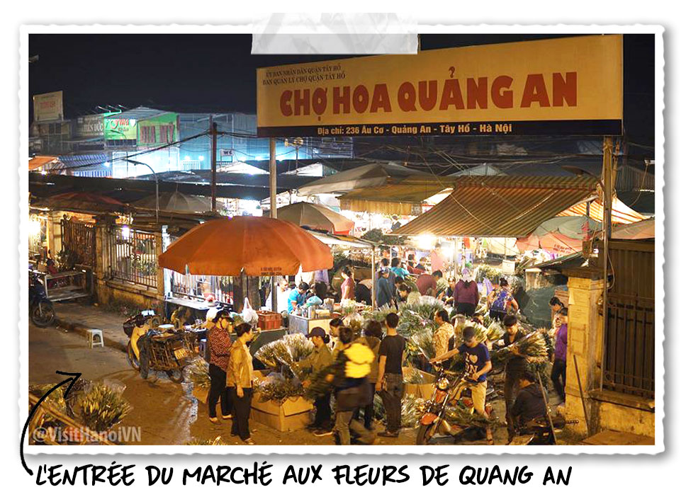 marché aux fleurs de Quang An 