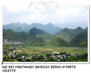 Site incontournables à Ha Giang : les montagnes jumelles depuis la porte céleste