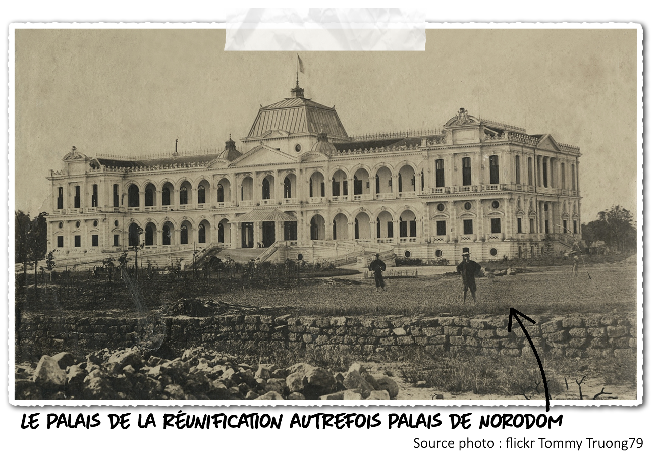 Ancienne photo du palais de la réunification