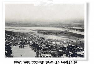 vue aérienne du pont Paul Doumer