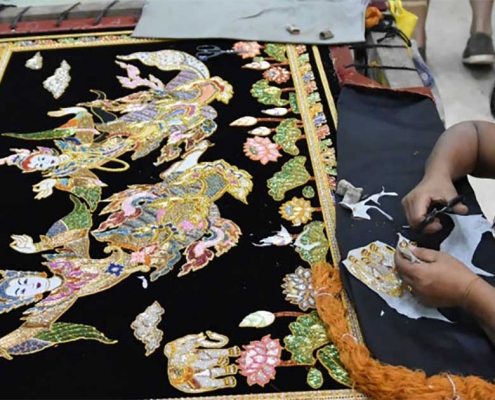 Le kalaga, une tapisserie brodée traditionnelle de Birmanie