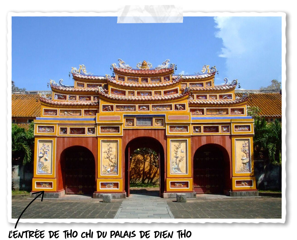 L’entrée de Tho Chi du palais de Dien Tho  dans la cité impériale de Hué
