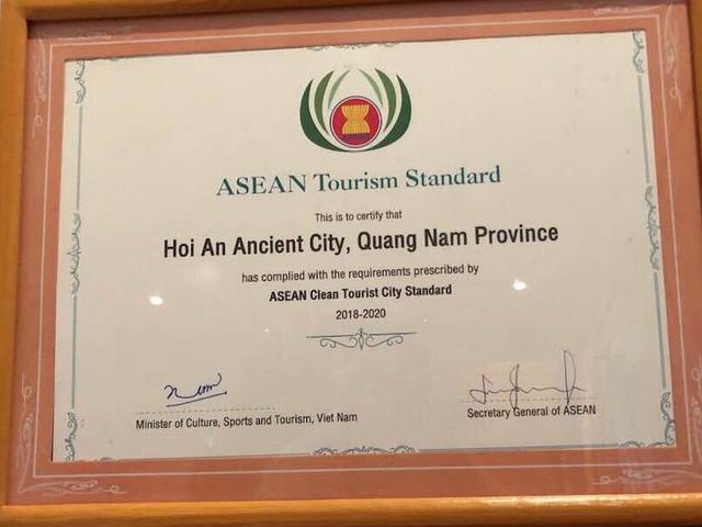 Hoi An, le lauréat du prix de la ville touristique propre de l'ASEAN
