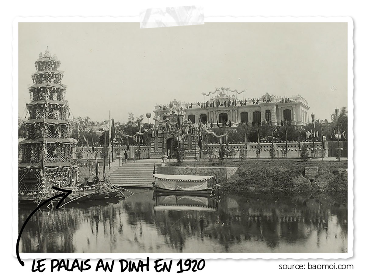 Le palais An Dinh en 1920