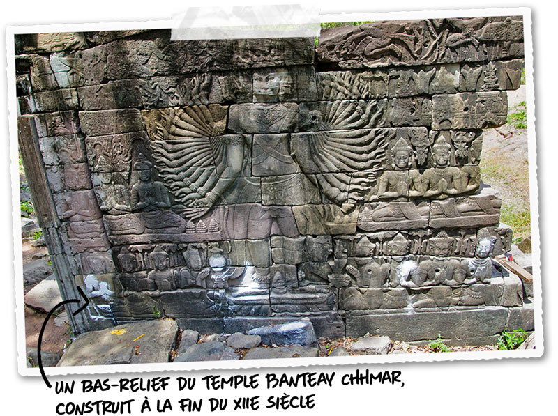 La sculpture khmère dans le temple de Banteay Chhmar 